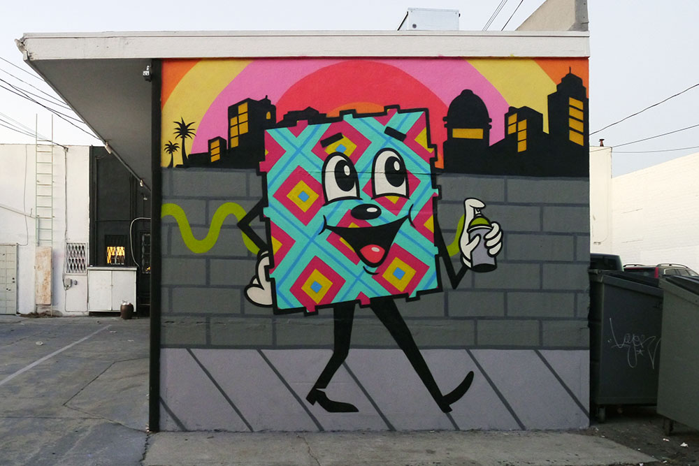 INSA x DABS &MYLA, Melrose Ave, Los Angeles 2015 GIF-ITI